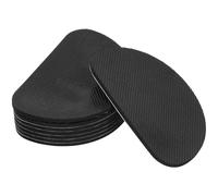 Healeved 8pcs Non-Slip Heel Pads for Shoes Women, Rubber Shoe Sole Protectors Anti-Slip Traction Pads for High Heels, Sturdy 3mm Thick Half-Round Wear-Resistant Adhesive Grip for Daily Use