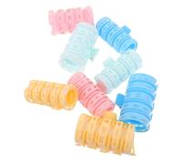 Healeved 8pcs Plastic Hair Curlers for Bangs Heatless Air Bangs Rollers with Volume-boosting Design Lightweight Styling Tools for Natural Soft Curls and Crown Volume Enhancement Suitable