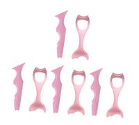 Healeved 8pcs Practical Silicone Eyeliner Aid Tool for Eye Makeup Multi-functional Eyeliner Stencil Stencils Scale Line Smooth Back Non Smudge Drawing Aid