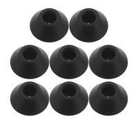 Healeved 8pcs Rubber Cane Tips Replacement for Quad Walking Sticks and Walkers, Non-skid Black Rubber Ends with Strong Traction, 1.2cm Central Hole Diameter, Suitable for Indoor and Outdoor