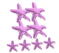 Healeved 8pcs Sea Star Hair Clips with Rainbow Sequins Stylish Mermaid Hair Accessories for Girls and Teens Beach Parties and Everyday Wear