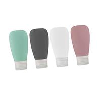 Healeved 8pcs Silicone Travel Makeup Refillable Bottles Lotion and Shower Gel Dispenser for Convenient Packing Random Colors Leak Portable Travel Containers for Toiletries
