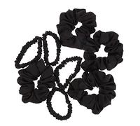 Healeved 8pcs Simulated Silk Hair Ring Satin Hair Holder Smooth Material like Silk Headband