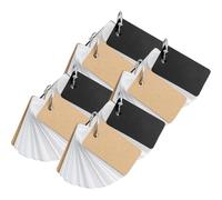 Healeved 8pcs Students Flashcards Memory Cards Paper with Assorted Color Covers, Simple Style, Smooth Writing and Listing Ideas, Classic Design for Travel Diaries and Creative Writing