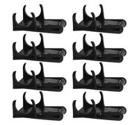 Healeved 8pcs Welding Helmet Headlight Mount Base Lightweight Plastic Helmet Light Attachment Effortless Installation for DIY Use