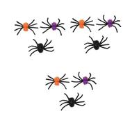 Healeved 9 pcs Halloween Spider Hair Clips Lightweight Hair Accessories for Ladies Cosplay Party Favors Fun and Creepy Barrettes Yellow Purple Black