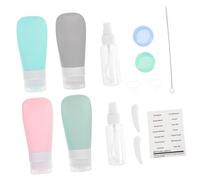 Healeved 90ml Silicone Travel Bottles Set 14-piece Kit for Toiletries Leakproof Cosmetic Dispensing Containers