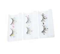 Healeved 9pairs Sequin Eyelashes Heart and Flower Shapes Reusable Cosmetic Lashes for Daily Makeup Party and Special Occasions