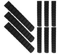 Healeved 9Pcs Black Sponge Grip Covers for Pull-Up Bar 210Mm Anti-Slip Foam Sleeves, Comfortable Handle Grips for Indoor Doorway Pull-Up Bars, Home Gym Accessories