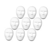 Healeved 9Pcs Blank Male Face Masks for DIY Painting for Creative Crafts for Imagination and Ideas Paintable Full Face Mask