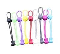 Healeved 9pcs Elastic Tieless Shoelaces with Lock Device Adjustable Colorful Round Stretch Shoe Laces for Sneakers Boots Adults Seniors Comfortable Fit Strings