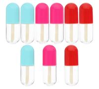 Healeved 9pcs Empty Lip Gloss Tube Lipstick Tubes DIY Lipstick Bottle Lip Balm Container for Cosmetic Making for Gloss and Other Colour Scenarios Random Color