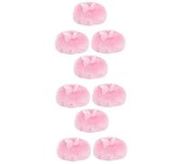 Healeved 9pcs Plush Powder Puff for Body Use Talcum Powder Puff Bowknot Design for Talcum and Prickly Heat