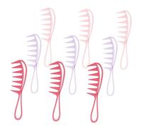 Healeved 9pcs Retro Big Back Hair Comb Plastic Hair Styling Comb Wide Teeth for Men and Women Wet Dry