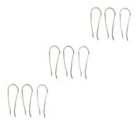 Healeved 9pcs Women u Shaped Hair Pins French Hair Clasp Decor Unique Accessory for Parties Banquets