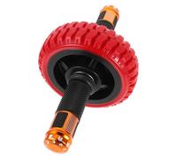 Healeved Abdominal Exercise Roller Wheel with Powerful Spring Mechanism, Rubber and Alloy Steel Material, Portable Ab Roller for Men, for Travel and Office Use to Burn Belly Fat