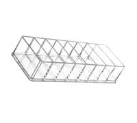 Healeved Acrylic Makeup Storage Box for Cosmetics with Multi-grid Design, Not Easy to Break Or Tear, Stylish and Simple Beauty Organiser for Dressing Table and Home Use