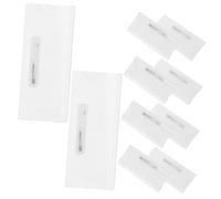 Healeved Acrylic Name Tags Badge Holders with Pin Backs 10pcs and Insert Mechanism Easy Replacement and Comfortable Day Wear for Office and Hospitality Settings