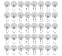 Healeved Adhesive Ceiling Hooks Versatile Use 60pcs Strong Stickiness, Plastic and Iron Material No Drill for Hanging Flags and Decorations Indoor Ceiling Hanging Hooks