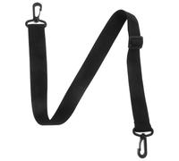 Healeved Adjustable Black 25mm Wide Nylon Shoulder Strap for Poster Tube with Hook Clip, Replacement Crossbody Carrying Belt for Art Tube, 1. Length, Shoulder Pad for Bag Strap and