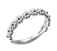 Healeved Adjustable Daisy Ring for Women Sweet Style Floral Jewelry Comfortable Fit Adorable Flower Design Charming Accessory for Parties Bars Everyday Wear