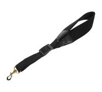 Healeved Adjustable Elastic Saxophone Neck Strap, High-Elastic Cotton Single Shoulder Belt for Alto Tenor Soprano Sax, Black Saxophone Replacement Strap Suitable for Student Performance