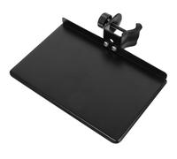 Healeved Adjustable Microphone Stand Tray with Steel Construction around Fixation Clip, Stable and Practical Sound Card Shelf for Home and Classroom Use, Black Microphone Supplies