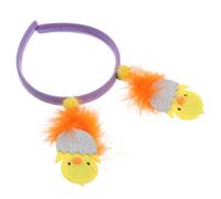 Healeved Adjustable Size Easter Hairband with Feathered Embellishments, Cute Yellow Chick Headpiece for Spring Easter Party and Festive Season Accessories