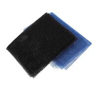 Healeved African Exfoliating Shower Net 2Pcs Bath Sponge, Long Body Scrubber for Muscle Relaxation and Deep Cleansing, Back Scrubber Mesh for Skin Care, Blue and Black