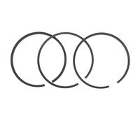 Healeved Air Compressor Piston Ring Set Seal Combustion Chamber and Reduce Oil Consumption 3pcs Steel Material, 48mm Diameter for Automotive and Motorcycle Maintenance
