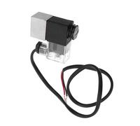 Healeved Air Compressor Solenoid Valve with Light and Wire, Carbon Steel 10pcs, Silent -Free Air Dryer Unloader Power-Off Exhaust Valve for Industrial Compressor