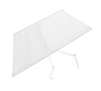 Healeved Air Conditioner Vent Deflector Plastic and Iron Baffle White Minimalist Design Easy Installation Central Air Conditioning Homes and Other Areas