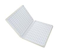 Healeved Alligator Nail Display Book 216 Colors Nail Polish Chart Waterproof Manicure Tool for Professionals Embedded Design