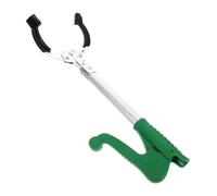 Healeved Aluminium Alloy Reacher Grabber Pick up Tool with High Strength Elastic Clamp and 40cm Long Arm, Heavy Duty Picker Grabber for Yard and Park Use by Disabled and Wheelchair Users