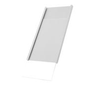 Healeved Aluminum Name Plate Holder 9X16Cm with Dual Mounting Methods for Office Cubicles and Meeting Room Doors, Adhesive and Hanging Options for Department and Desk Signs