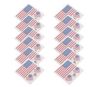 Healeved American Flag Temporary Tattoos Easy to Adhere Paper Stickers 60pcs Patriotic Design for Face and Body for Veterans Day and Sports Events Decorations