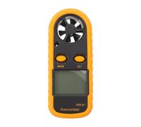 Healeved Anemometer Handheld Wind Speed Meter, Mini Digital Meter with LCD Backlight, Wind Temp Tester to Measure Air Flow Velocity for Sailing Golf HVAC