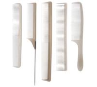 Healeved Anti-static Hairdressing Comb Set, Hair Comb Thin PC Khaki, Easy to Clean, Good Holding Touch, for Store and Home