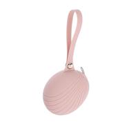 Healeved Bag Reusable Silicone Storage Pouch with Clip Design in Pink Baby Case for Travel Compatible and Teething Toy Can be Hung on Belt or Diaper Bag