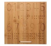 Healeved Bamboo Practice Board - Handwriting Tracing Tool Double-Sided Grooved Writing Practice Book Bamboo Print Numbers for Preschool Learning