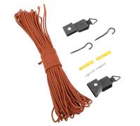 Healeved Bamboo Shades Lifter Replacement Kit with 16m Roller Blind Cord and Silent Lifting System Reliable and Stable Blind Pulley Hardware for Indoor Bamboo Curtains in New Builds