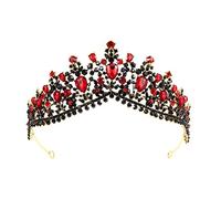 Healeved Baroque Rhinestone Tiara Crown for Brides Bridesmaids Durable Decorative Headwear for Weddings Parties Special Occasions Eye Catching Accessory for Unique Beauty