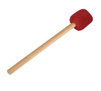 Healeved Bass Drum Mallet with Long Plush Felt Head, Red Beater Stick with Beech Wood Handle, Percussion Instrument Accessory for Marching Band and Drum Kit