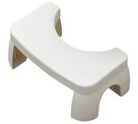 Healeved Bathroom Nonslip Foot Stool Plastic Step Stool Non-Slip U Design Helps Achieve Optimal Squatting Position White Bathroom Home Use