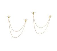 Healeved Bee Brooch Pin with Hanging Chain Elegant Lapel Pin for Clothing Sweaters and Suits Lightweight and Easy to Attach for Parties and Everyday Wear