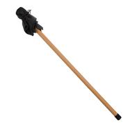 Healeved Beechwood Mahl Stick 50cm with Leather Head, Wooden Hand Steadying Tool for Artists, Painting Hand Support Stick for Oil and Acrylic Canvas