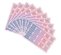 Healeved Bible Index Tabs for Study 10 Sheets Laminated Bible Book Tabs with Sunset Glow Design 200x127mm Stickers Supplies