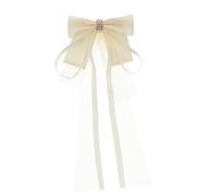 Healeved Big Bow Hair Clips for Women Elegant Ribbon Bowknot Barrette Bridal Hair Accessories for Weddings and Special Occasions Comfortable All-day Wear Girls and Moms