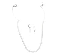 Healeved Bird Leash for Parrots Lightweight Plastic Training Strap Easy to Put and Take off Silver Parrot Fly Training Rope for Taking Your Pet
