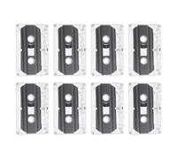 Healeved Blank Cassette Tape Lightweight and Sturdy Design 8pcs with Case for Music Recording and Speech for Teaching, Celebration, and Retro Party Messages
